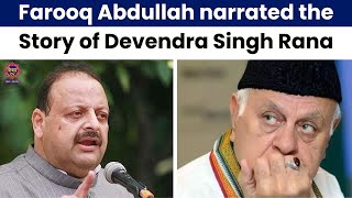 Tribute to Devender Singh Rana Farooq Abdullahs Heartfelt Condolence Message [upl. by Ardelle]