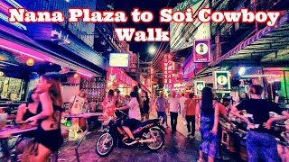 NANA PLAZA TO SOI COWBOY WALK Bangkok Thailand [upl. by Tiffy948]