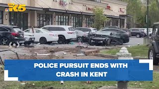 Suspect leads police on chase crashes in Kent [upl. by Inamik343]