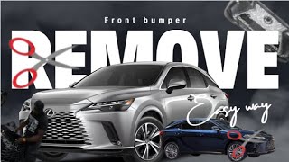 DIY 2023 Lexus RX 350 how to take the front bumper off [upl. by Airb179]