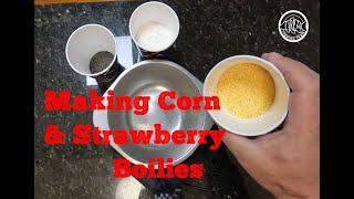 How to Make Boilies for Carp Fishing  Home Made Strawberry and Corn Carp Bait [upl. by Ennayehc]