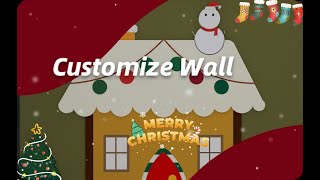 HomestylerHow to use Homestyler to customize a Christmas wall？ [upl. by Dari]