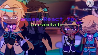 Sanses and Core Frisk react to Dream and Nightmare Sans reaction  Gachareaction  Gacha [upl. by Enytsirhc95]