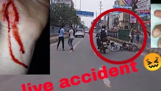 ACCIDENT street race live shoot R15 CRASH [upl. by Leumhs760]