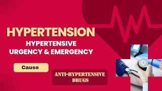 Hypertension Hypertensive Urgency and Emergency  Antihypertensive Drugs [upl. by Macdonell]