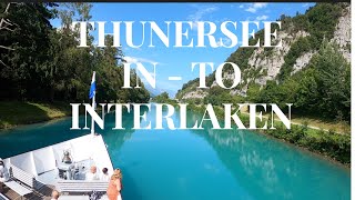 🇨🇭Amazing Switzerland Cruise on the beautiful lake Thunersee to Interlaken [upl. by Rabah583]