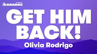 Olivia Rodrigo  get him back Karaoke Version [upl. by Amandi]