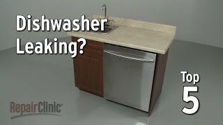 Top 5 Reasons Dishwasher Leaks — Dishwasher Troubleshooting [upl. by Aziar283]