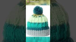 🧶 Gorros 🧢 tejidos croché dos agujas 2 agujetas o agujones 👒 ideas inspiración🧵httpsfranmt7com [upl. by Jedd]