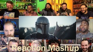 The Mandalorian Official Trailer REACTIONS MASHUP [upl. by Quintin]