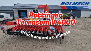 Pottinger Terrasem V 4000  uruchomienie u klienta  Rolmech [upl. by Atoked528]