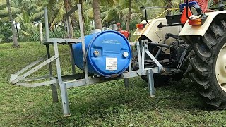 Swaraj tractor 843 XM 44 coconut herbicide sprayers performance [upl. by Vicki178]