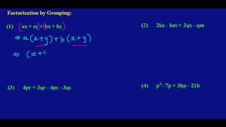 Factorization by GroupingPart 1by Will EduTech [upl. by Arraic]