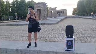 Maristela Bermúdez poeta de SPNB recitando en el templo de Devod Madrid [upl. by Flanders]