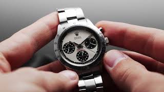 Rolex ref 6262 Cosmograph Daytona Paul Newman Stainless Steel [upl. by Hsot]