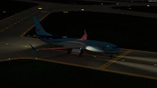 P3D v54  Offline  Full Flight The MAX is new in my flightsim hangar  TUI807X3807  LGKOEDDM [upl. by Yllek]