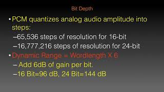 Dither and Sample Rate Conversion [upl. by Adel]