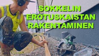 Sokkelin Erotuskaistan Rakentaminen  Timpurilta Talo [upl. by Renault807]