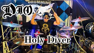 DIO  Holy Diver  Drum Cover [upl. by Nynahs]