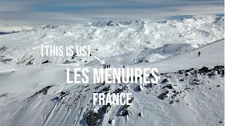 One week ski  snowboarding in les 3 vallees  Les Menuires France  Drone  4k [upl. by Natascha]