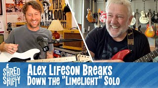 Alex Lifeson Talks Rush’s “Limelight”and Teaches Its Haunting Legendary Solo  Shred with Shifty [upl. by Terrell]