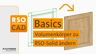 Volumenkörper zu RSOSolid ändern  RSOCAD [upl. by Artima]