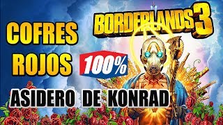 Todos los Cofres Rojos – Asidero de Konrad  Borderlands 3 [upl. by Ardnikat353]