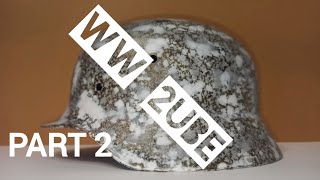 German M35 helmet restoration tutorial Part 2  shell repair [upl. by Enyledam]