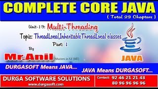 Core JavaMultiThreadingThreadLocalInheritableThreadLocal classesPart 1 [upl. by Elle]