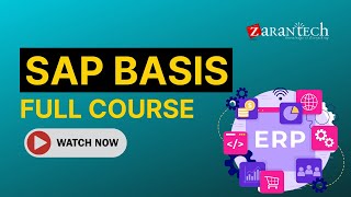 SAP BASIS Full Course  ZaranTech [upl. by Ydnarb369]