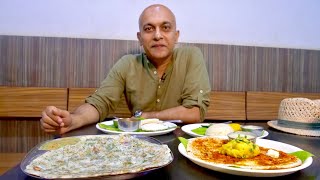 Visiting GAYATHRI TIFFIN ROOM For The BEST TIFFIN BREAKFAST In Mysore GTR Masala Dose Kesari Bath [upl. by Tzong]