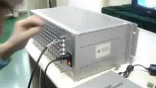 Video Audio IO Switch  Ethernet  RS485 serial central side chassis testing video [upl. by Odel627]