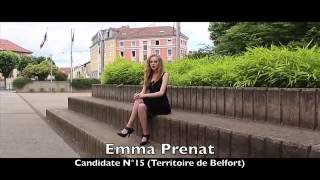 Portrait de Emma PRENAT  candidate à miss 1517 FrancheComté 2016 [upl. by Calva]