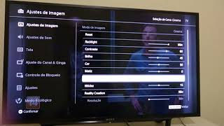 Configuração de Imagem na TV Digital Sony KDL40W655D [upl. by Anele]