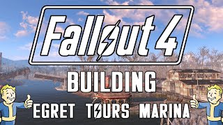 Part One  Building at Egret Tours Marina  Fallout 4 No Mods [upl. by Glorianna]