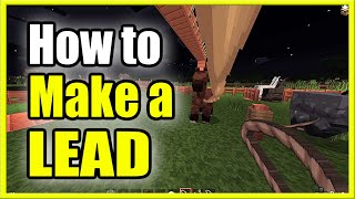 How to Make a LEAD in Minecraft Recipe Tutorial New Method [upl. by Caves]