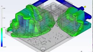 Moldflow Analysis Fill Time  MoldMan Systems™ [upl. by Jeremie]