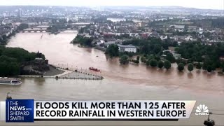 Floods kill more than 125 people in Western Europe [upl. by Emyam229]