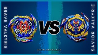 BRAVE VALKYRIEEv’ 2A vs SAVIOR VALKYRIESh7  ON REAL LIFE BEYBLADE STADIUM [upl. by Elagiba]