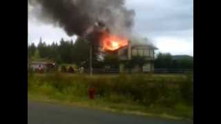 House Fire Church Rd Parksville BC Canada 992012 raw footage prearrival [upl. by Haeli]