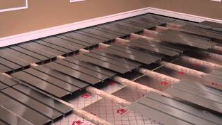 ProWarm Water Underfloor Heating Installation  Aluminium Spreader Plate Method [upl. by Huttan]