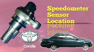 Speedometer Sensor Location Toyota Corolla [upl. by Lrak]