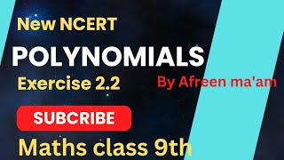 Polynomials  class 9 maths polynomials ex 22  new ncert [upl. by Ontine257]