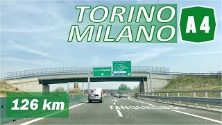 A4  TORINO  MILANO  Autostrada Serenissima [upl. by Aihsilef]