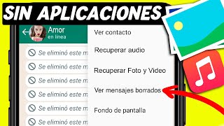 Recuperar Mensajes Eliminados de WhatsApp SIN APLICACIONES [upl. by Fidele224]