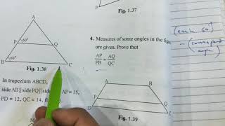 Similarity class 10 SSC geometry practice set12 3rd 4th amp 5th question [upl. by Faythe]