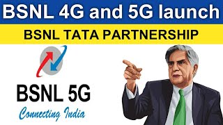 BSNL TATA PARTNERSHIP  BSNL 4G AND 5G LAUNCH WITH TATA [upl. by Anad]