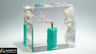 Candle SMOKE in Epoxy Resin DIY the easy way  RESIN ART [upl. by Eenad141]