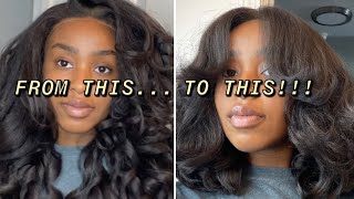 70s inspired hair tutorial ft sensationnel latisha wig unboxingtransformation [upl. by Nytsua]