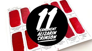 12 Permanent Alizarin Crimson Comparison  Colossal Color Showdown S2Ep13 [upl. by Ameyn575]